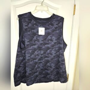 NWT Fabletics Camouflage Sleeveless Top